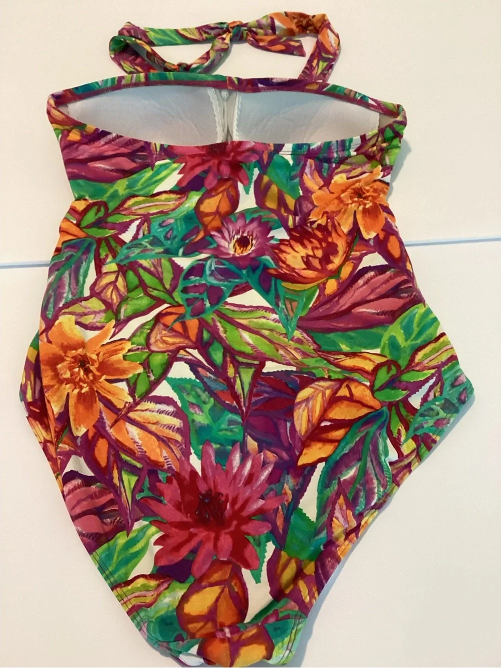 Lauren Ralph Lauren Polynesian Floral Swimsuit Medium One Piece Multicolor